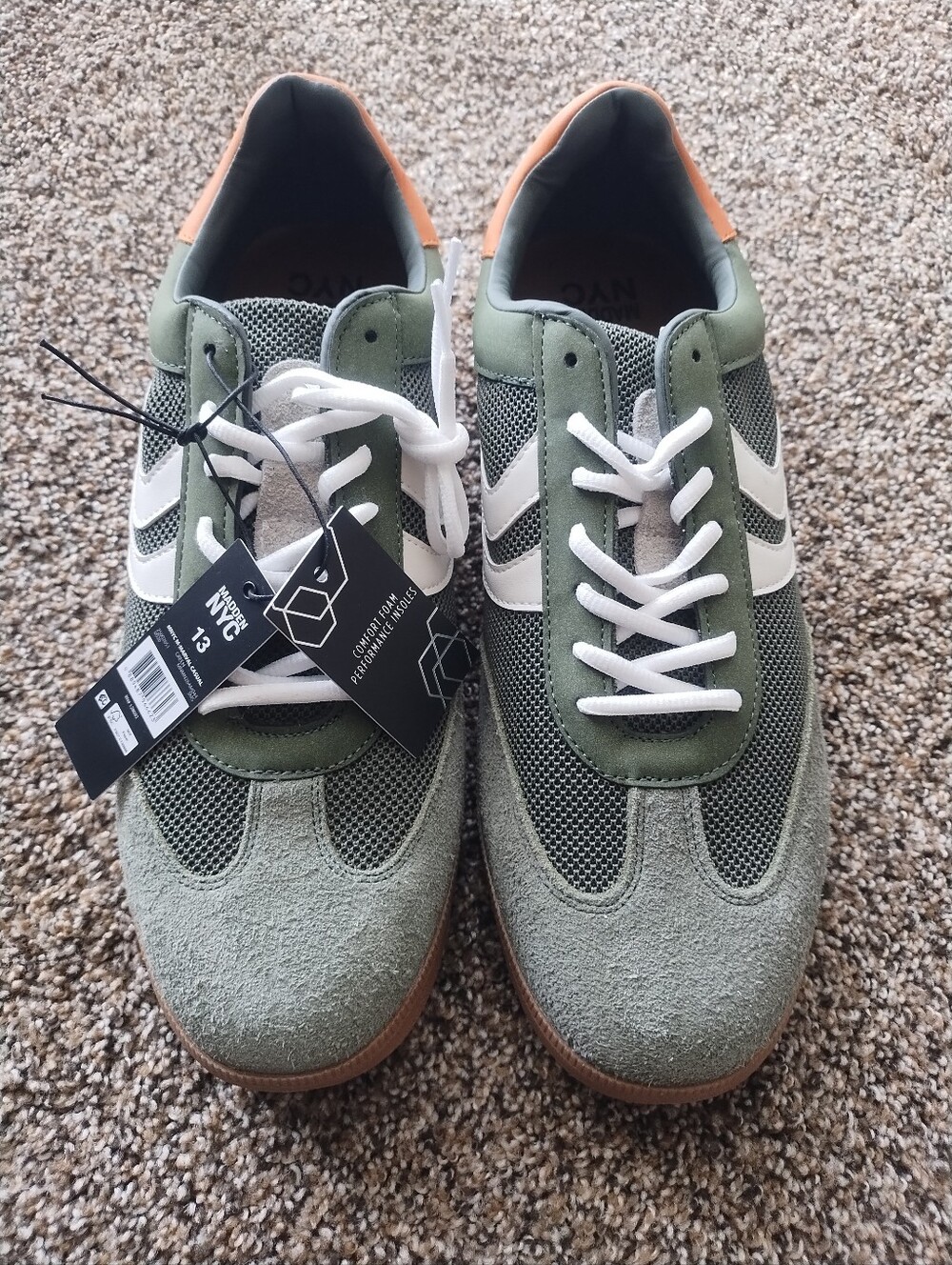 Madden NYC Men's Olive Green Athletic Sneakers
